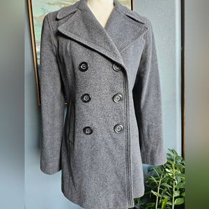 Kenneth Cole Reaction Wool Coat Size 8